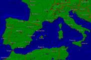 Europe-Southwest Towns + Borders 1000x655